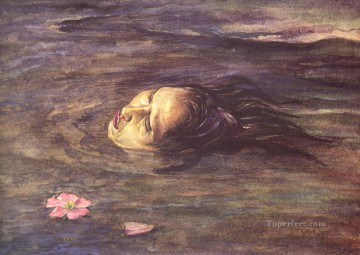 The Strange Little Kiosai Saw in the River John LaFarge Oil Paintings